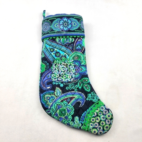 Vera Bradley Other - Vera Bradley quilted blue rhapsody stocking